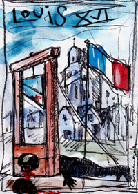 21 de gener de 1793. A París Luís XVI es executat amb la guillotina.