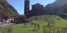 ‘Vaques’, de Toni Cruz, la primera instal·lació de l’Andorra Land Art