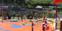 Els tendals d'ombreig dels parcs d'Andorra la Vella, instal·lats en vint dies