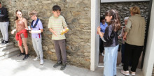 Uns 300 alumnes de Sant Julià Lòria prenen part de la Cadena Escolar Solidària