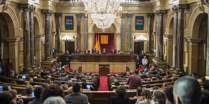 El ple del Parlament de Catalunya durant la sessió del passat 9 de novembre.