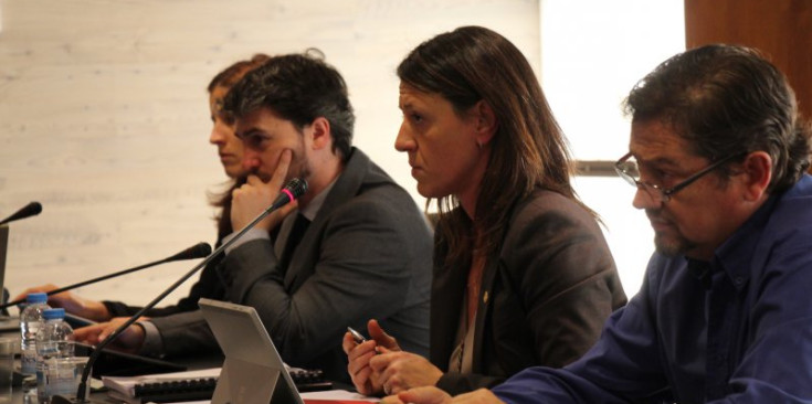 La consellera de Finances, Maria del Mar Coma, durant la seva intervenció sobre el pressupost del 2017.