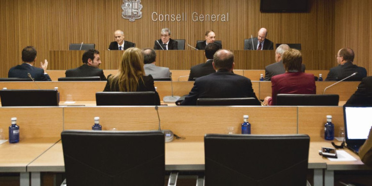 La compareixença del cap de Govern, Toni Martí, el passat 23 de novembre davant la ‘comissió BPA’.