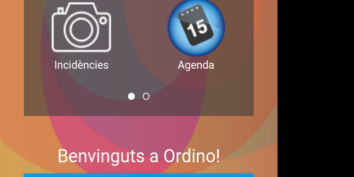 Captura de l'aplicació Ordino és viu.