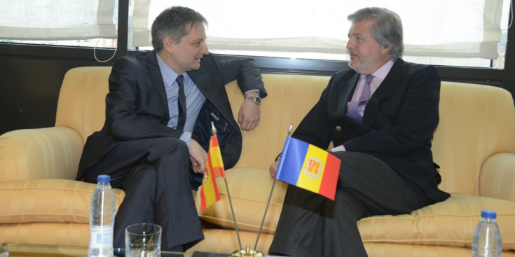 Reunió del ministre Gilbert Saboya amb el secretari d’Estat d’Afers Europeus del Govern espanyol.