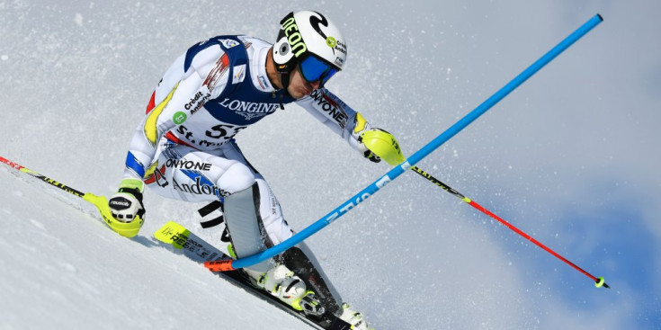 Verdú, en la mànega d’eslàlom de la combinada dels Mundials de Saint Moritz.