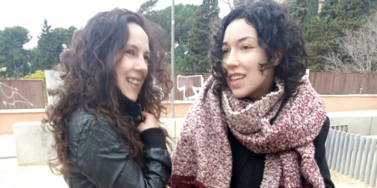 Les promotores de l'espectacle, Natàlia Garrido i Cristina Pericas.