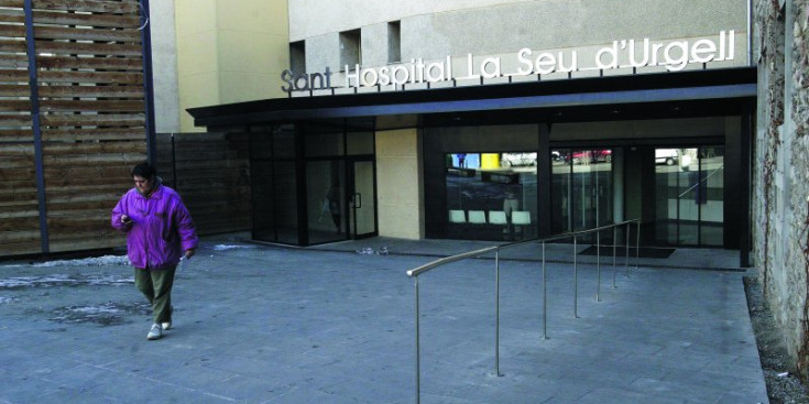 Entrada principal a l’Hospital de la Seu d’Urgell.