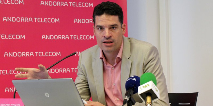 El director de Relacions amb el Client d’Andorra Telecom, Josep Vilana.