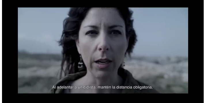 Anna González, participant en un anunci de la DGT.