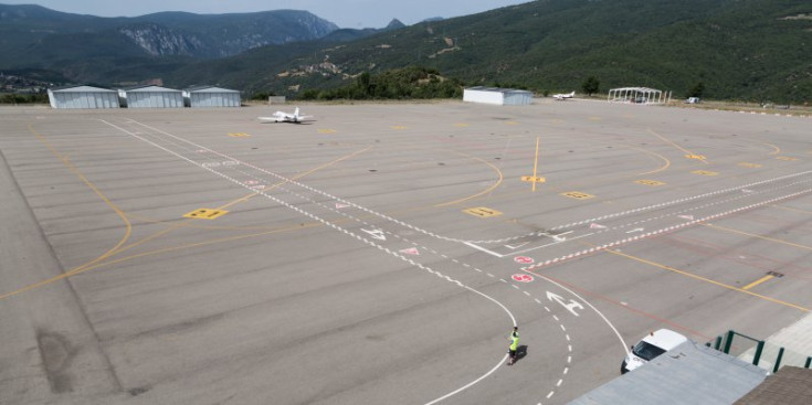 Un vista de l'aeroport de la Seu d'Urgell