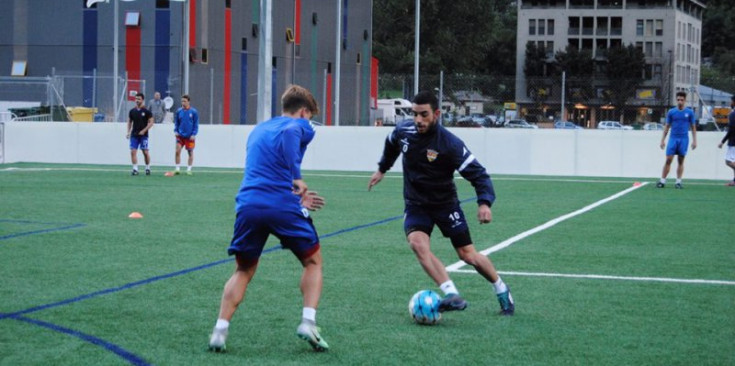 Sessió d’entrenament de l’FC Andorra d’aquesta pretemporada.