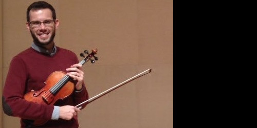 El violí del Quartet per l’Art i músic de l’ONCA, Josep Martínez Reinoso.