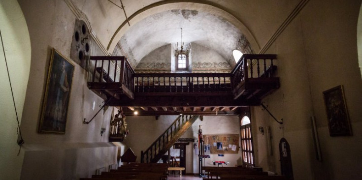 Vista general de l'interior de l'església de Sant Serni de Canillo.