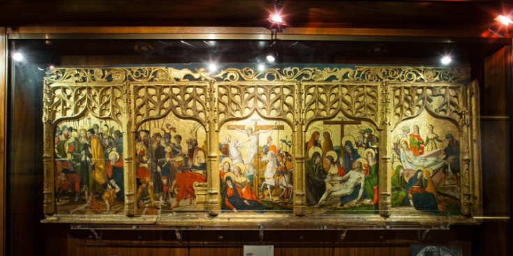 Imatge de la predel·la del retaule de Sant Miquel de Prats.