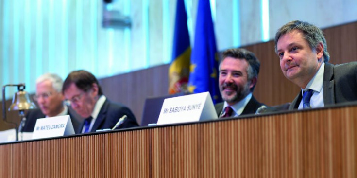 Mateu i Saboya durant la reunió de la Comissió Permanent de l’Assemblea Parlamentària del Consell d’Europa el 2012.
