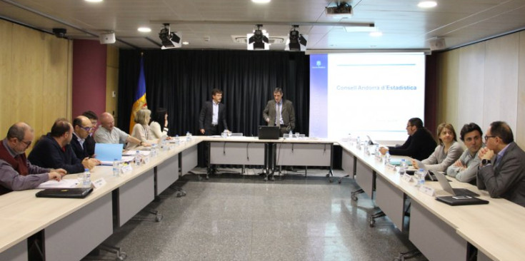 Primera reunió del Consell Andorrà de l'Estadística.
