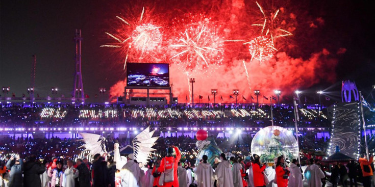 Els focs artificials van ser protagonistes a la cerimònia de clausura dels Jocs Olímpics.