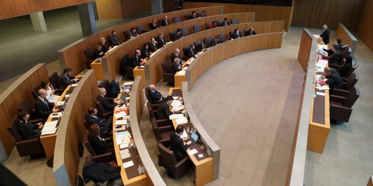 L’interior de l’edifici del Consell General, durant l’última sessió de control.