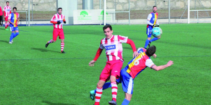 L’FC Andorra, en un partit de la temporada.