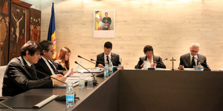 Una sessió del consell del Comú d’Ordino del 2015.