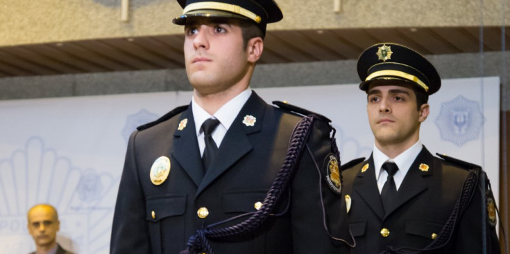 Cerimònia de jurament de dos agents de la Policia d’Andorra.