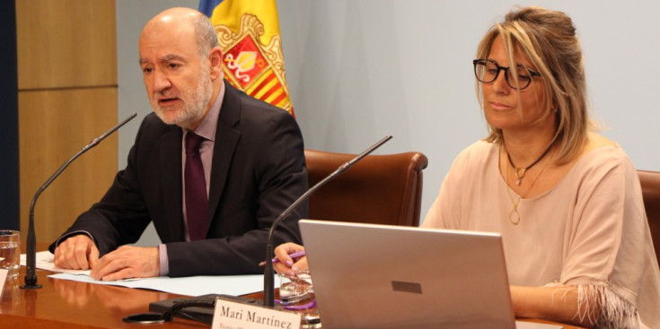 Riera i lMartínez, durant la presentació de les propostes acceptades.