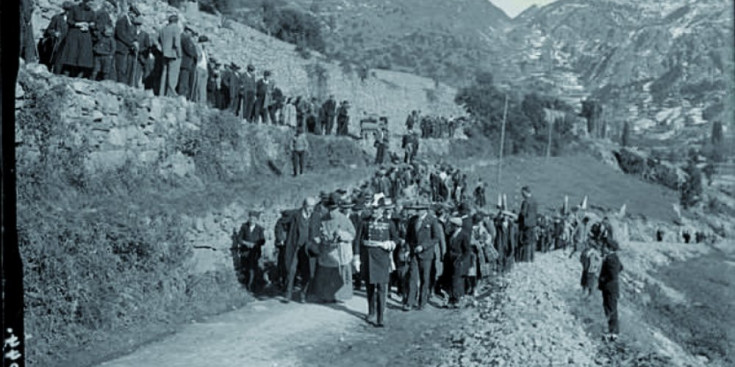 Actes oficials de la inauguració de l’ampliació de la carretera entre Andorra i Encamp.