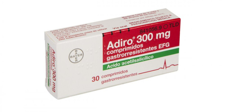 Un exemplar del format de 300 mil·ligrams del medicament Adiro.