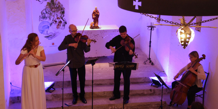 El quartet Krommer durant el concert.