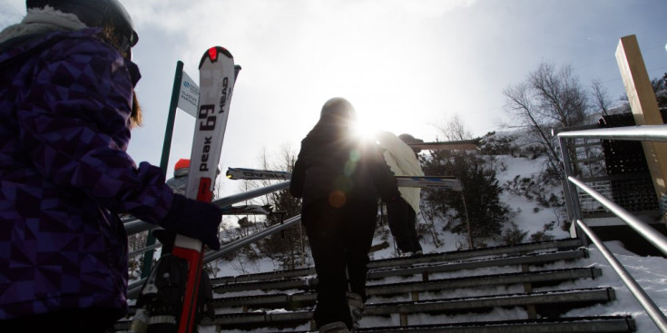 Esquiadors a les pistes de Grandvalira.