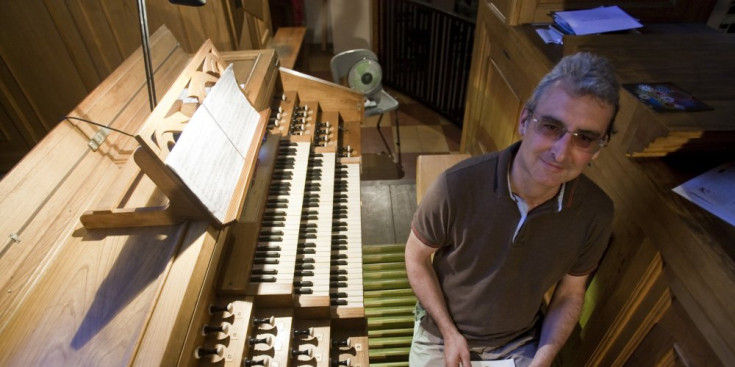 Ignacio Ribas a l'orgue d'Andorra la Vella.