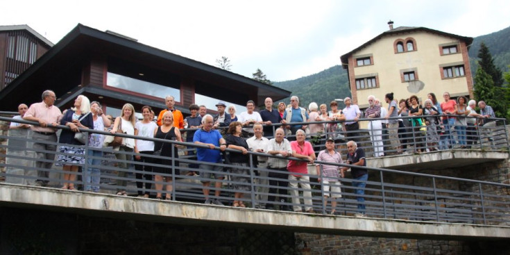El grup d'hortolans presents a la trobada d'aquest dilluns a la tarda a Ordino.