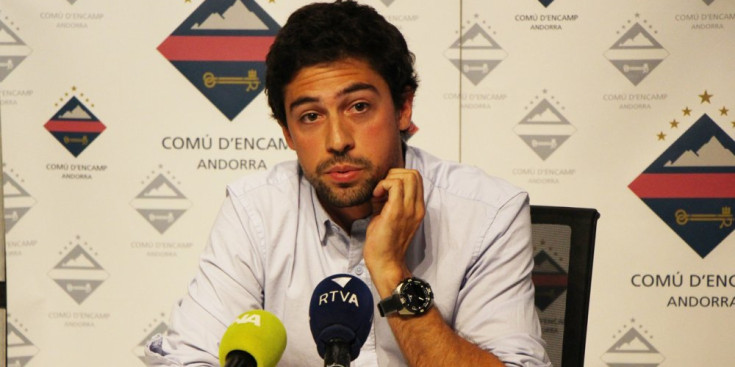 Álvaro Rodríguez, durant la roda de premsa.