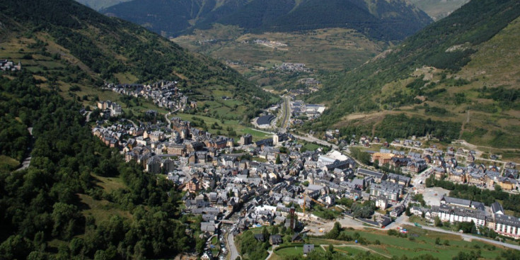 Vielha, la capital de la comarca de la Vall d’Aran.