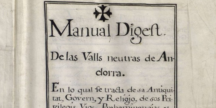 Una còpia del 'Manual Digest'