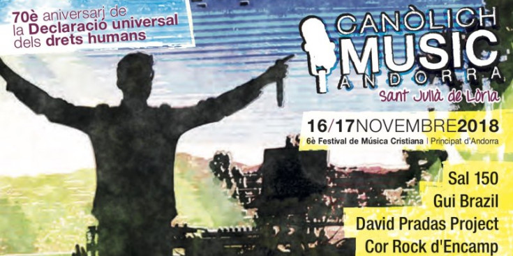 El cartell de la sisena edició del Canòlich Music Festival.