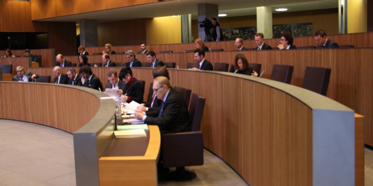Un moment de la sessió de Consell General.