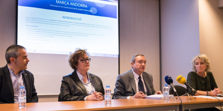 La CEA presenta el projecte de la Marca Andorra, uns mesos enrere.