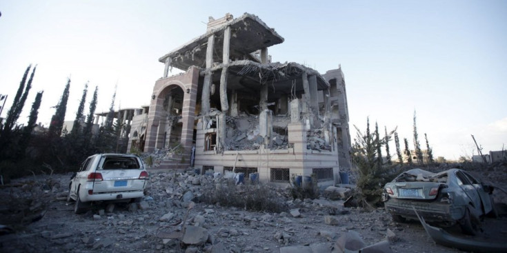 Imatge d'arxiu d'un bombardeig de la coalició liderada per l'Aràbia Saudita al Iemen.