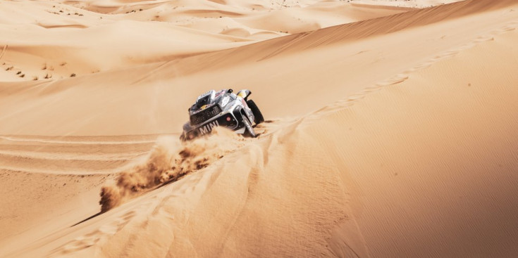 Cyril Despres prepara el Dakar al Rally du Maroc 2018 amb el seu bugui, aquest octubre.