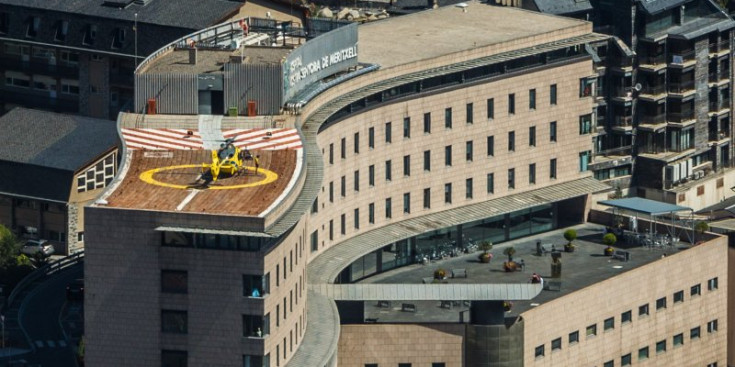 Vista aèria de l’Hospital de Meritxell.