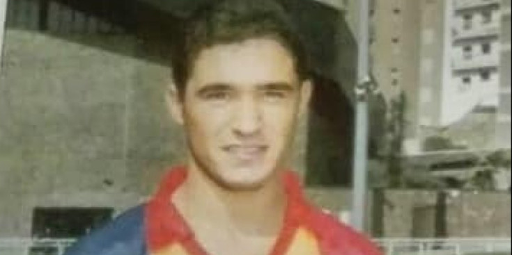 Leo López amb la samarreta de l’FC Andorra.