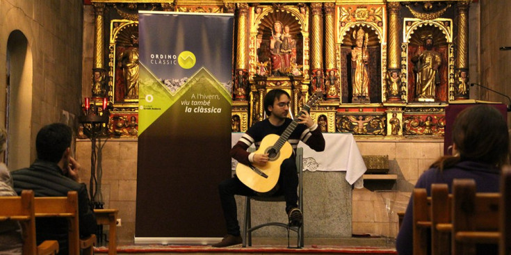 Un moment del concert de Luís Alejandro García.