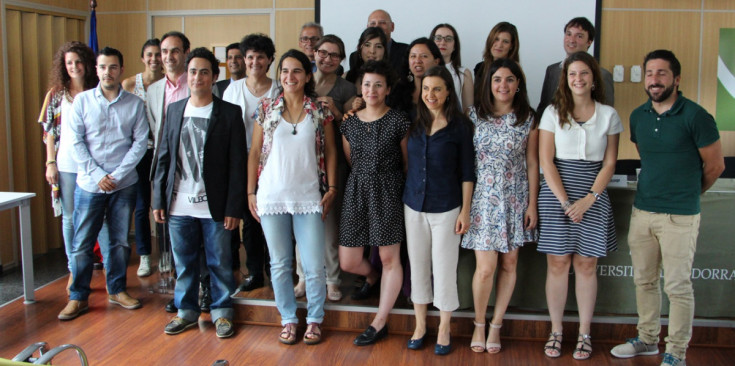 Els participants del Taller d’Emprenedors, ahir a la Universitat.