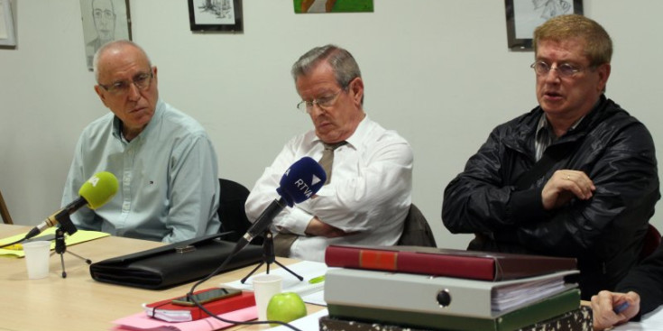 D’esquerra a dreta: Andreu Pedra, Toni Berengueres i Fèlix Zapatero.