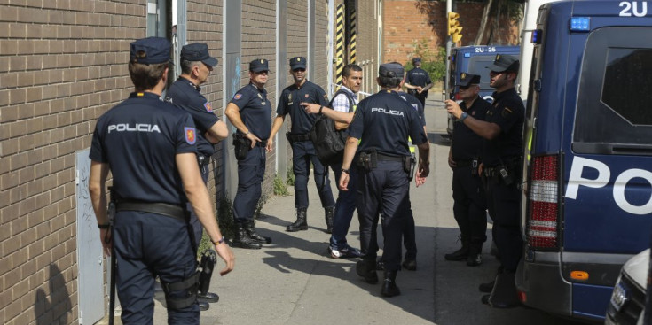 La Policia Nacional en una intervenció a Espanya.