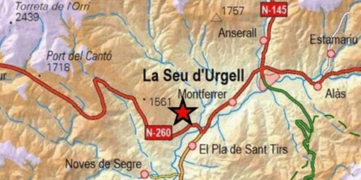 L'epicentre del terratrèmol ha estat a Ribera d'Urgellet.