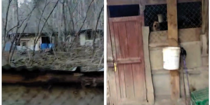 Dues captures de pantalla dels vídeos que circulen a la xarxa sobre les barraques del Rec de l’Obac.
