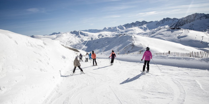 Esquiadors a Grandvalira.